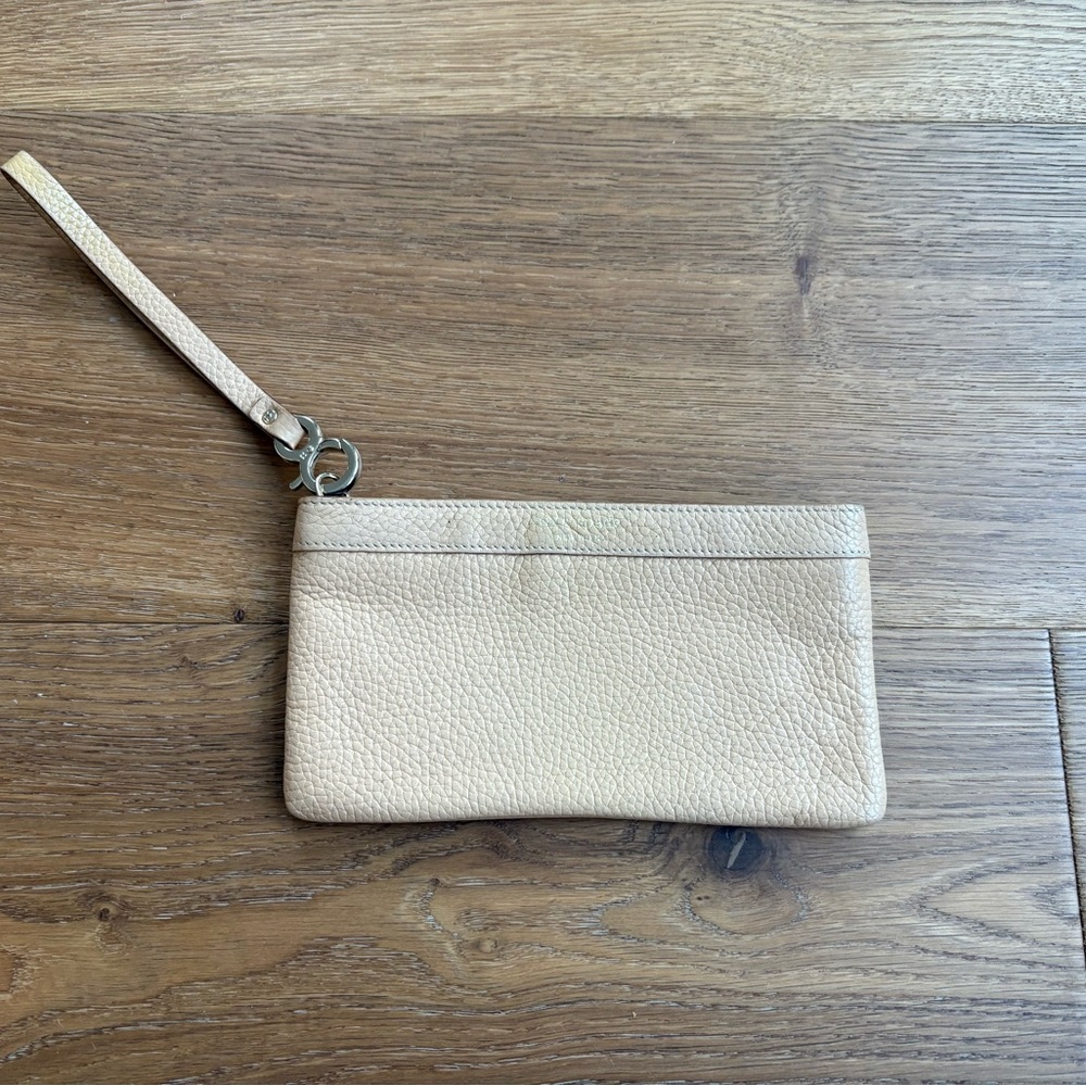 Kate Spade Tan Pebbled Leather Wristlet
